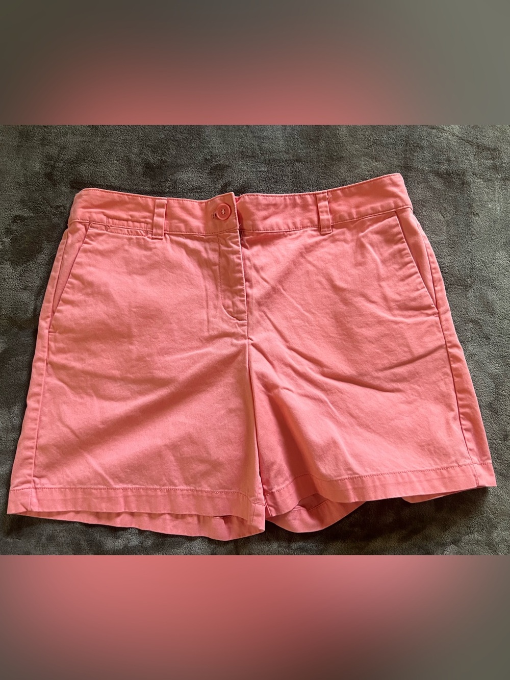 Ann Taylor LOFT Coral Pink Cotton Shorts